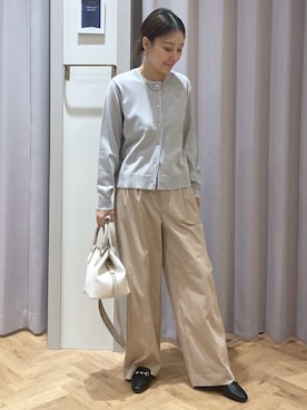 「Rubyrivet（ルビーリベット）のアイテム（パンツ）」を使った、JMさん（レディース・155cm）の春コーディネート