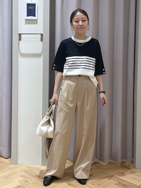 「HusHusH（ハッシュアッシュ）のアイテム」を使った、JMさん（レディース・155cm）の春コーディネート