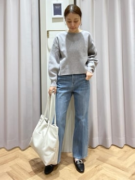 「grove（グローブ）のアイテム（パンツ）」を使った、JMさん（レディース・155cm）の冬コーディネート
