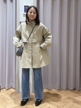 「grove（グローブ）のアイテム（パンツ）」を使った、JMさん（レディース・155cm）の冬コーディネート