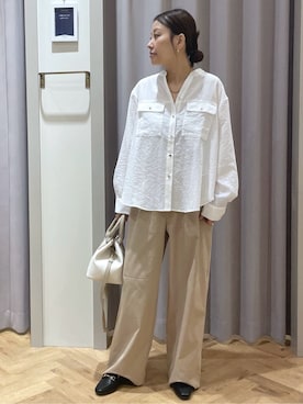 「Rubyrivet（ルビーリベット）のアイテム（パンツ）」を使った、JMさん（レディース・155cm）の春コーディネート