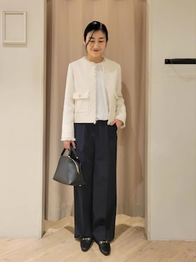 「COUP DE CHANCE（クードシャンス）のアイテム」を使った、いそさん（レディース・160cm）の冬コーディネート