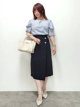 「OPAQUE.CLIP（オペークドットクリップ）のアイテム」を使った、kinaさん（レディース・150cm）の夏コーディネート