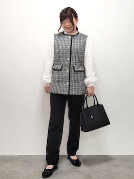 kinaさん（レディース・150cm）の冬コーディネート
