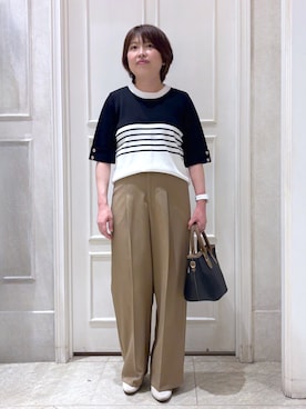 「grove（グローブ）のアイテム（パンツ）」を使った、みんさん（レディース・153cm）の春コーディネート