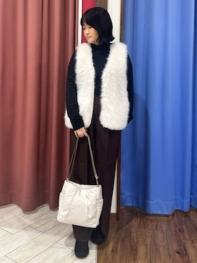 「DRESKIP（ドレスキップ）のアイテム」を使った、Mikiさん（レディース・156cm）の秋コーディネート