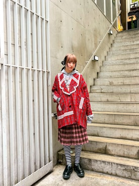 古着屋I’m STAFFさん（レディース・167cm）の冬コーディネート