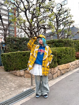 古着屋I’m STAFFさん（レディース・158cm）の冬コーディネート