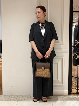 「DRESSTERIOR（ドレステリア）のアイテム（Tシャツ/カットソー）」を使った、TAJIさん（レディース・161cm）の春コーディネート