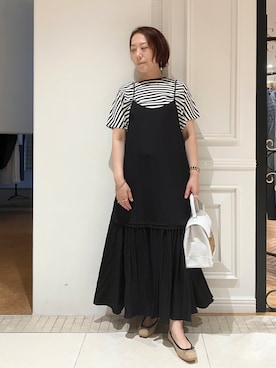 「DRESSTERIOR（ドレステリア）のアイテム（Tシャツ/カットソー）」を使った、TAJIさん（レディース・161cm）の夏コーディネート