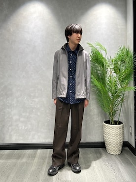 「TAKEO KIKUCHI（タケオキクチ）のアイテム（パンツ）」を使った、ruin3さん（メンズ・168cm）の春コーディネート