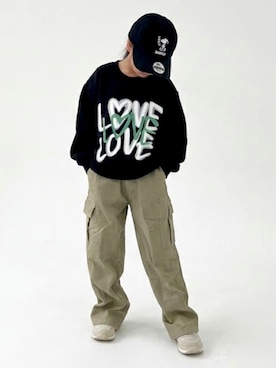 「NEWERA（ニューエラ）のアイテム」を使った、Ukidsさん（キッズ・110cm）の冬コーディネート