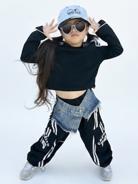 「NEWERA（ニューエラ）のアイテム」を使った、Ukidsさん（キッズ・110cm）の冬コーディネート