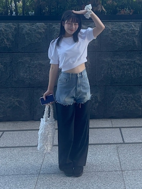 「アイテム（モカシン/デッキシューズ）」を使った、hinaさん（レディース・153cm・20代）の冬コーディネート