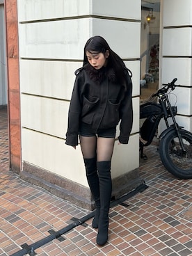 「Bershka（ベルシュカ）のアイテム」を使った、雪姫/ゆきさん（レディース・160cm）の冬コーディネート