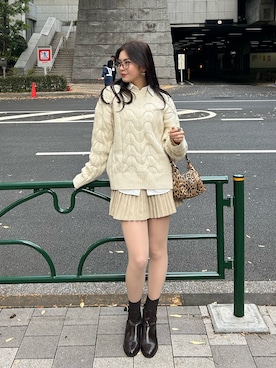 「アイテム（ハンドバッグ）」を使った、雪姫/ゆきさん（レディース・160cm）の冬コーディネート