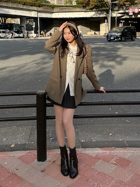 「アイテム（ポロシャツ）」を使った、雪姫/ゆきさん（レディース・160cm）の秋コーディネート