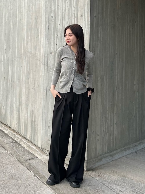 選べる5サイズ／5カラー 】ダブルタックヘビーワイドスラックス