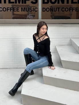 「dazzlin（ダズリン）のアイテム」を使った、雪姫/ゆきさん（レディース・160cm）の冬コーディネート