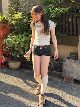 「aeae（エーイーエーイー）のアイテム」を使った、雪姫/ゆきさん（レディース・160cm）の春コーディネート