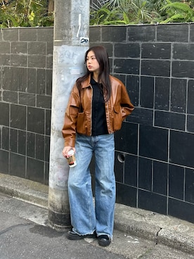 「アイテム（ブルゾン）」を使った、雪姫/ゆきさん（レディース・160cm）の冬コーディネート