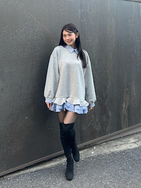 「Bershka（ベルシュカ）のアイテム」を使った、雪姫/ゆきさん（レディース・160cm）の冬コーディネート