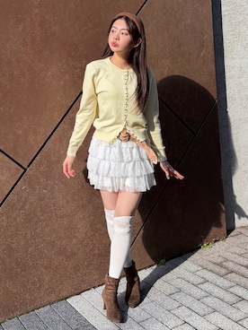 「no brand（ノーブランド）のアイテム」を使った、雪姫/ゆきさん（レディース・160cm）の春コーディネート