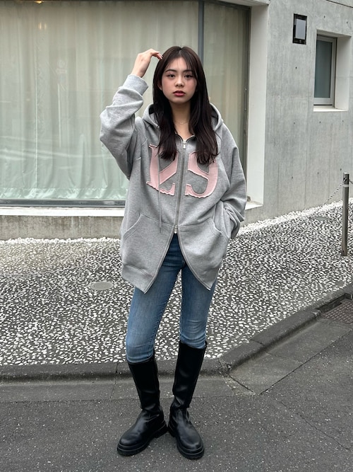 セール】◇ILLIGO◇ロゴ パッチ ジップアップ パーカー LOGO PATCH