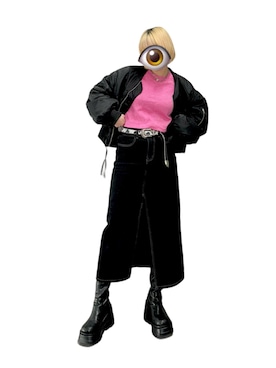 「Six M（シックスエム）のアイテム」を使った、もかさん（レディース・158cm）の冬コーディネート