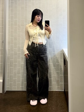 「Dr. Martens（ドクターマーチン）のアイテム（シューズ、ブラック系）」を使った、もかさん（レディース・159cm）の夏コーディネート