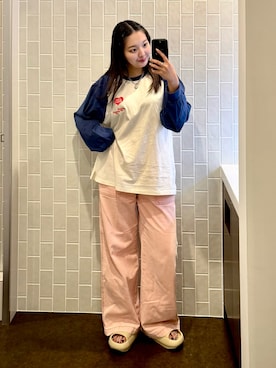 「ANEMONE（アネモネ）のアイテム」を使った、もかさん（レディース・159cm）の夏コーディネート