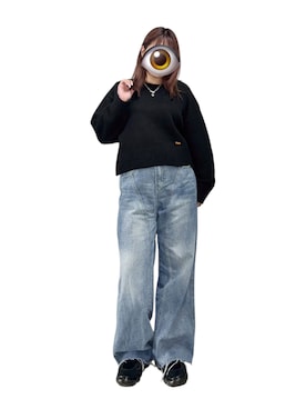 「アイテム（バックパック/リュック）」を使った、もかさん（レディース・159cm）の秋コーディネート