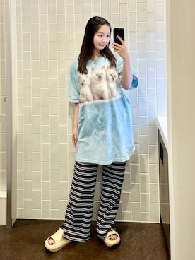 「ANEMONE（アネモネ）のアイテム」を使った、もかさん（レディース・159cm）の夏コーディネート