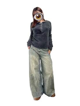 「アイテム（MA-1）」を使った、もかさん（レディース・159cm）の冬コーディネート