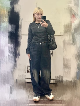 「シャーリング」｜もかさん（レディース・159cm）の秋コーディネート