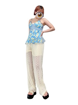 もかさん(レディース・158cm)の夏コーディネート