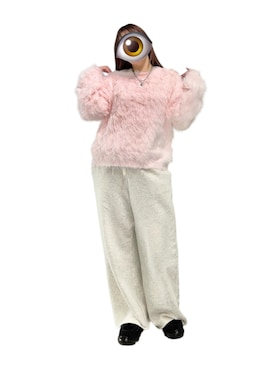 「アイテム（スウェットパンツ）」を使った、もかさん（レディース・159cm）の冬コーディネート