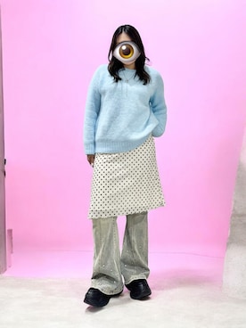 もかさん（レディース・159cm）の春コーディネート