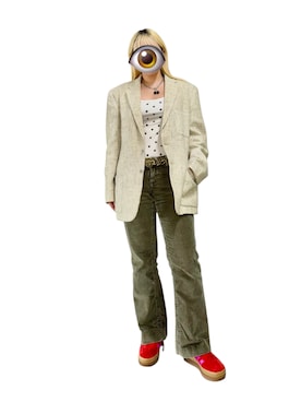 「アイテム（テーラードジャケット）」を使った、もかさん（レディース・159cm）の秋コーディネート