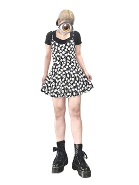 「Dr. Martens（ドクターマーチン）のアイテム」を使った、もかさん（骨格ウェーブ・レディース・158cm）の夏コーディネート
