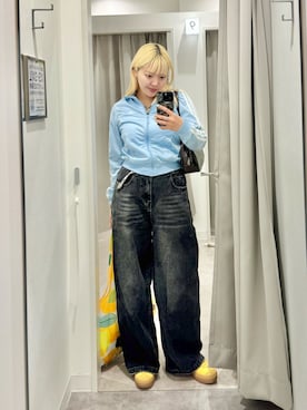 「アイテム（ジャージ）」を使った、もかさん（レディース・159cm）の秋コーディネート