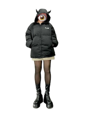 「新星WEARISTAにエントリー」｜「アイテム（アクセサリー）」を使った、もかさん（レディース・158cm）の冬コーディネート