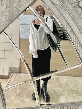 「MM6 Maison Margiela（ｴﾑｴﾑｼｯｸｽ ﾒｿﾞﾝ ﾏﾙｼﾞｪﾗ）のアイテム」を使った、もかさん（骨格ウェーブ・レディース・158cm）の夏コーディネート