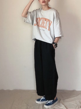 「SUUNTO（スント）のアイテム（アナログ腕時計）」を使った、はなこさん（レディース・160cm）の夏コーディネート