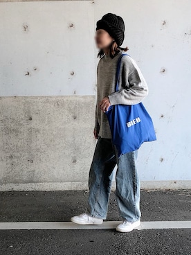 「Reebok（リーボック）のアイテム」を使った、はなこさん（レディース・160cm）の冬コーディネート