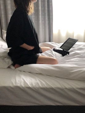 「style proudのアイテム（Tシャツ/カットソー、ブラック系）」を使った、はなこさん（レディース・160cm）の夏コーディネート