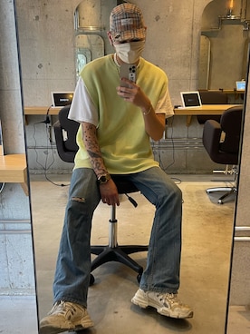 「IDのアイテム」を使った、dalさん（メンズ・180cm）の夏コーディネート