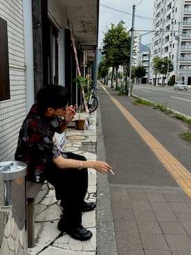 「Y-3(ワイスリー)のアイテム」を使った、isseiさん(メンズ・170cm)の秋コーディネート