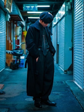 「アイテム（フォーマルスーツ/小物、ブラック系）」を使った、isseiさん（メンズ・170cm）の冬コーディネート