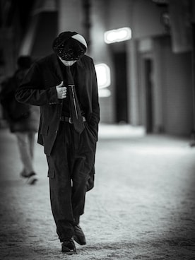 「アイテム（ネクタイ、ブラック系）」を使った、isseiさん（メンズ・170cm）の秋コーディネート